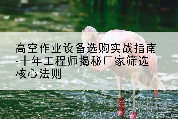 富蕴剪叉式升降机厂家-高空作业设备选购实战指南-十年工程师揭秘厂家筛选核心法则