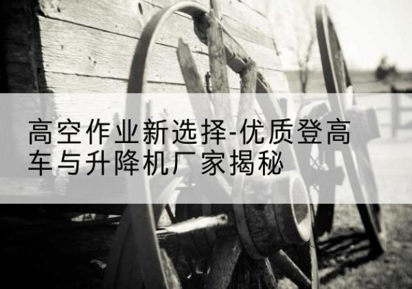 富蕴登高车厂家-高空作业新选择-优质登高车与升降机厂家揭秘